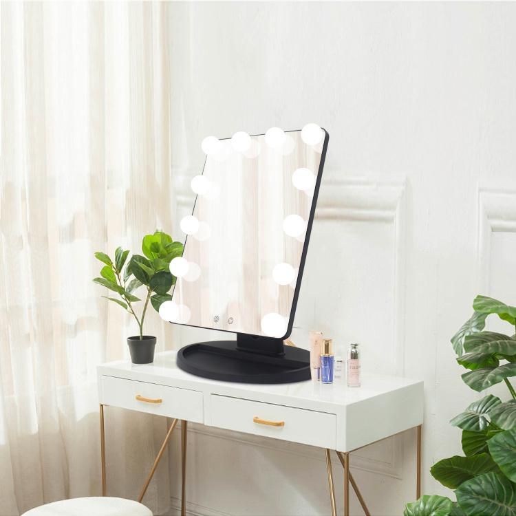 LED Products Table Vanity Makeup Hollywood Mirror with Bulbs for Girl Cosmetic