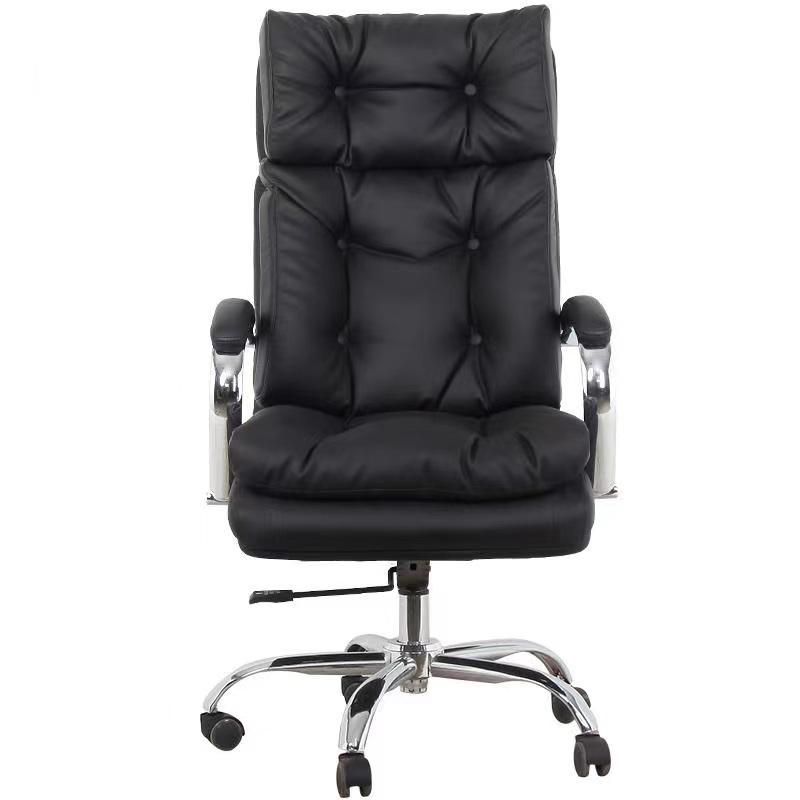 Luxurious Executive Office Chair, Big and Tall Office Desk Chair, High Back Comfortable Office Leather Chair