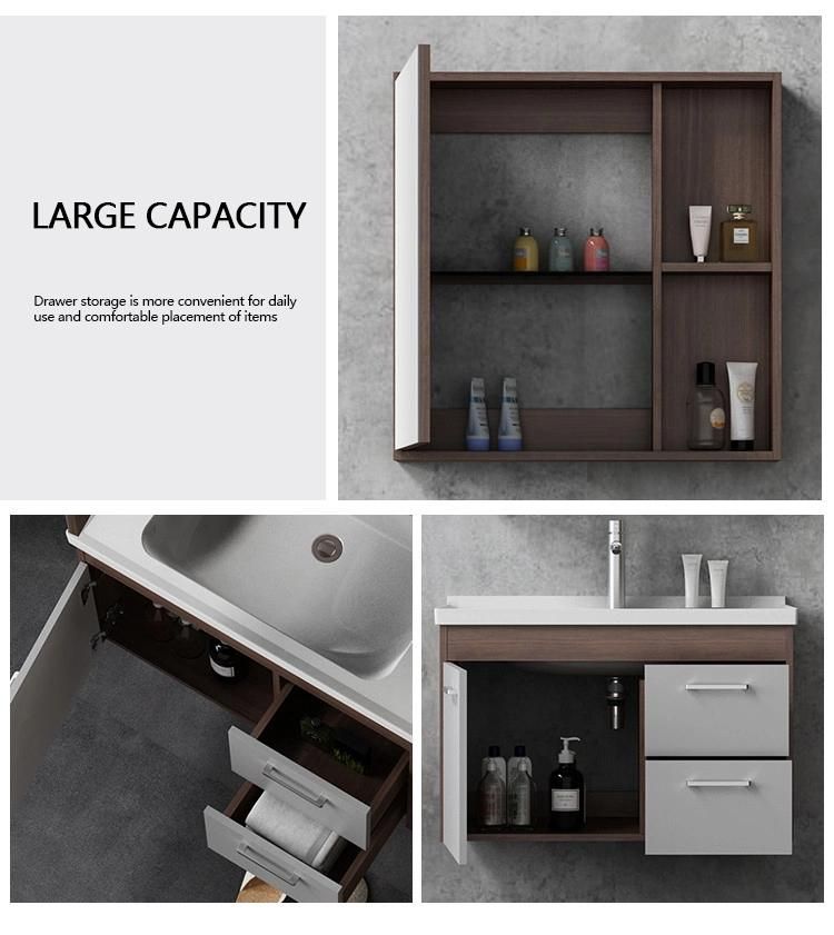 Foshan Space Saver Under Sink Wooden Bathroom Vanity Cabinet with Mirror