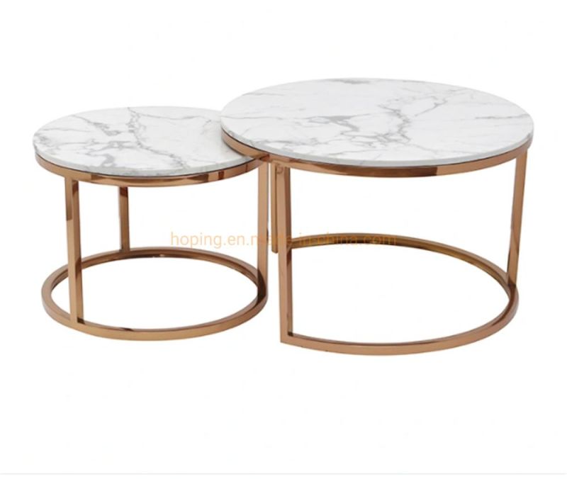 Chinese Factory Modern Clear Coffee Table Household Hotel Living Room Round Coffee Table