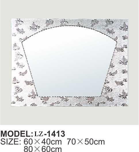 Modern Fan Hanging Bathroom Mirror Wall Mounted Glass