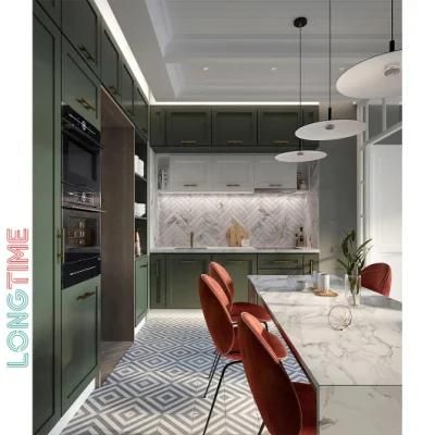 China Suppliers Wholesale Custom PVC Finish Waterproof High Gloss Kitchen Cabinets