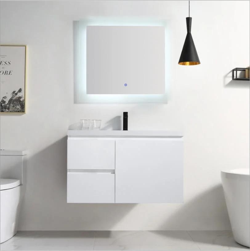 Factory Wholesale Modern and Simple Plywood Bathroom Vanity with Ceramics Top