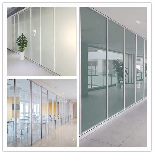 Shaneok Luxury Aluminum Frame Magic Glass Screen Office Partition