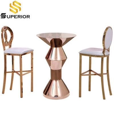 Modern Bar Furniture Metal Frame Wedding Cocktail Tables