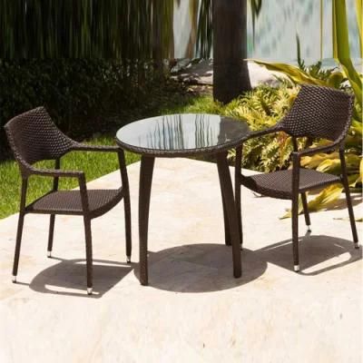 Modern Commercial Patio Dining Table Chair Outdoor Furniture Rattan Wicker Table