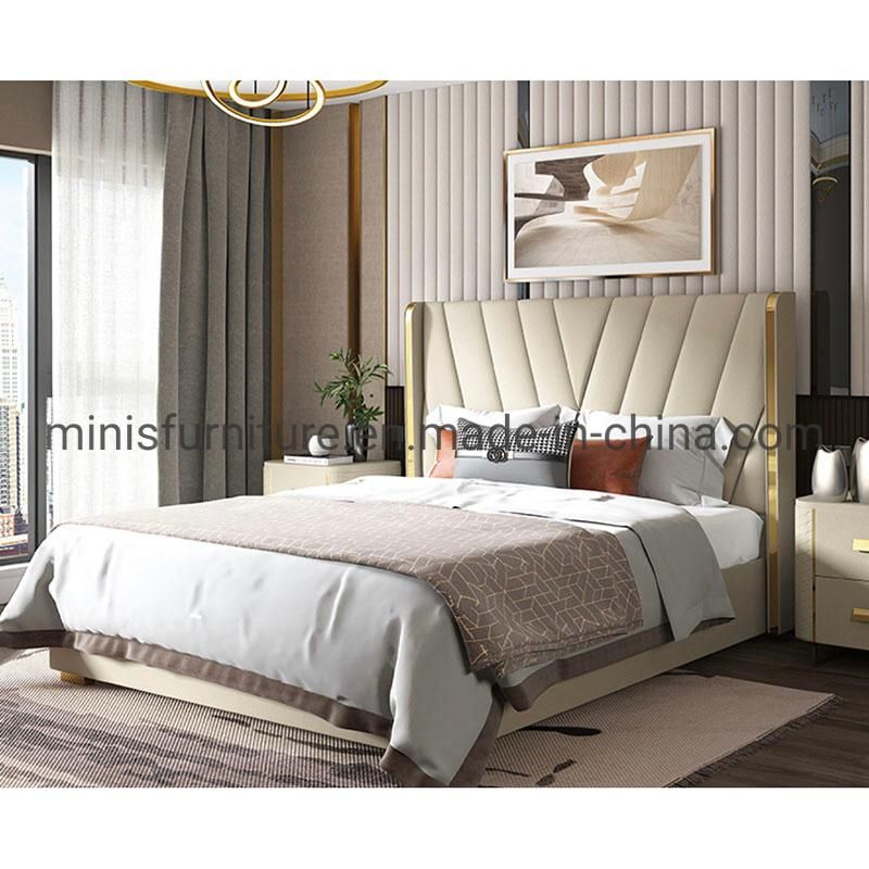 (MN-MB97) Hotel/House Bedroom Furniture Modern Luxury High Back Bed