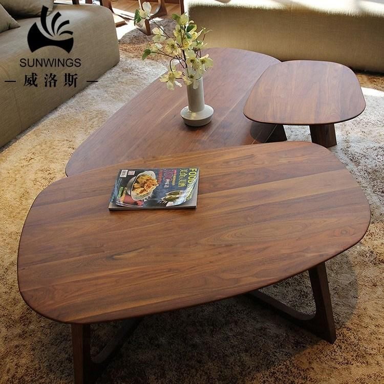 Nordic Wooden Living Room Furniture Solid Wood Home Coffee Table