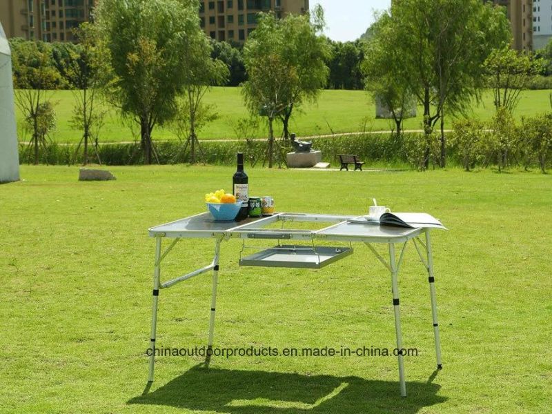 Aluminum Folding BBQ Table with BBQ Grill L (ET9926-B3)