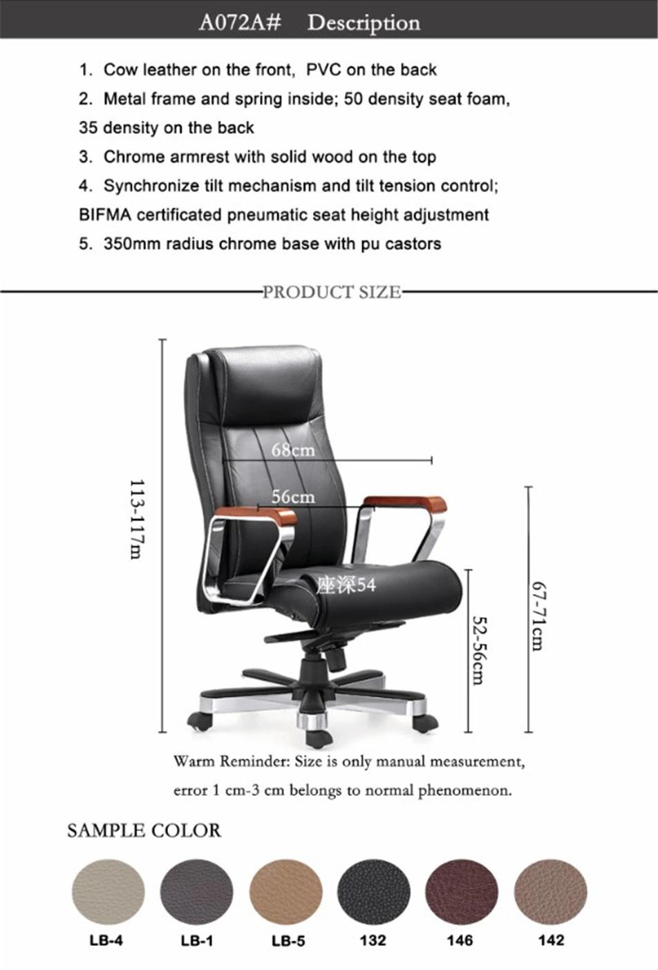 Big and Tall Leather Office Furniture for Boss CEO Computer Chair