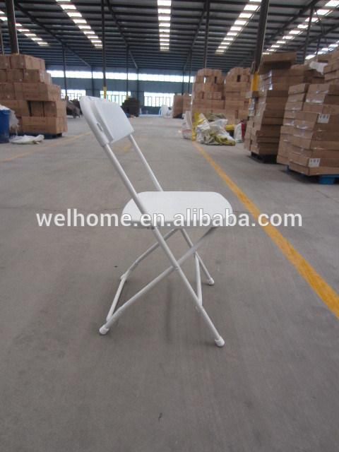 Cheap Outdoor Plastic Folding Chair with Metal Frame