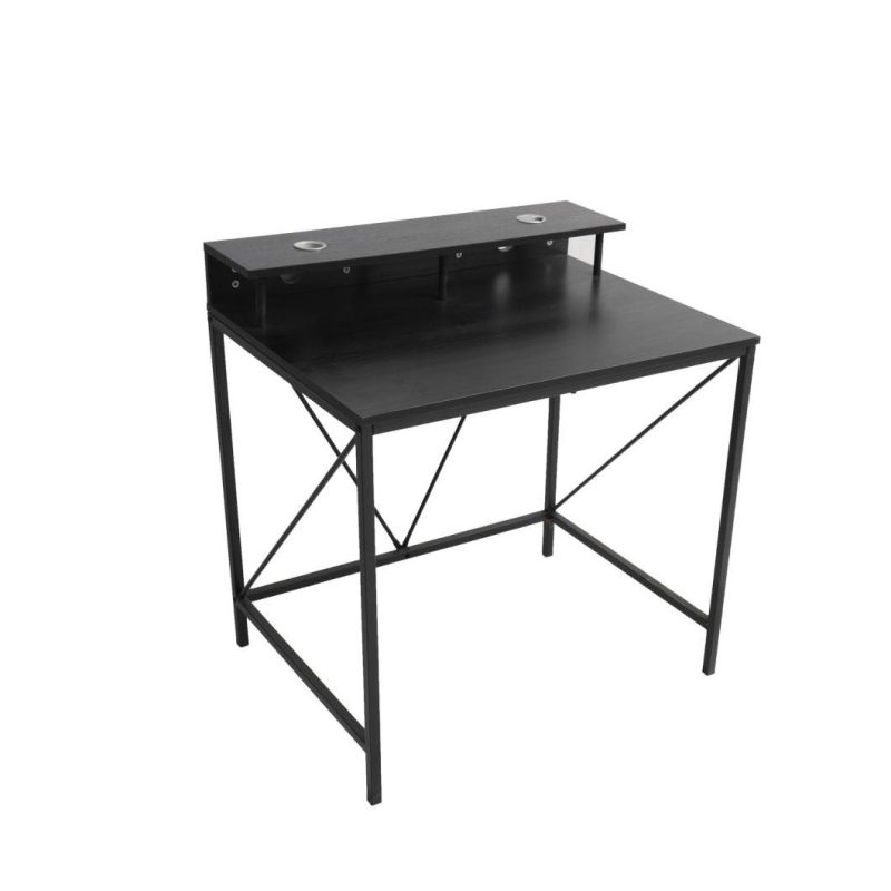 Hot Selling Computer Desk with Shelves Modern Sturdy Writing Desk for Home Office Table with Bookshelf