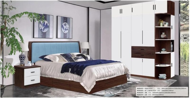 Luxury Home Furniture Design Multifunctional Furniture Set Wooden Storage Bedroom Set