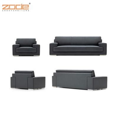 Zode Modern Home/Living Room/Office Furniture Minimalist Style 1+1+3+3 Seater Reception Executive Office Leather Sofa