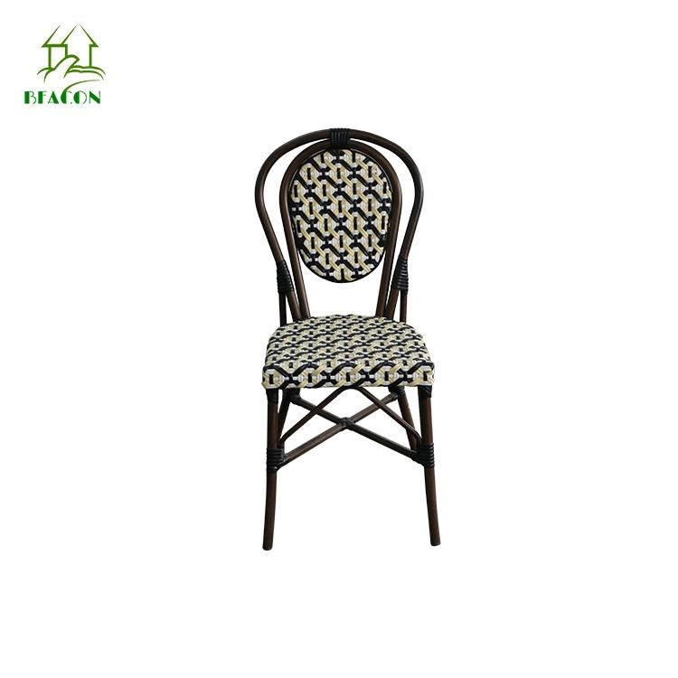 Modern Leisure Rattan Aluminum Outdoor Indoor Dining Furniture Chair