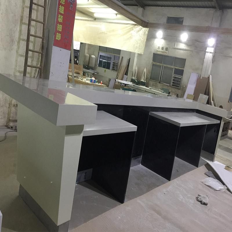 Fancy Design LED Lighted Corian Hotel Bar Counter