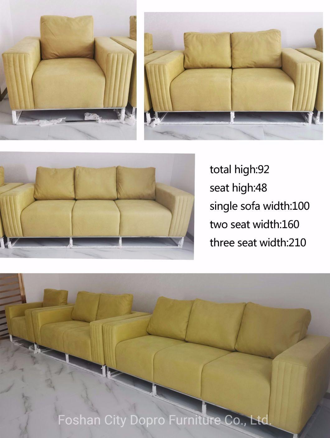 Modern Metal Frame Home Furniture Metal Sofa Set for Livingroom