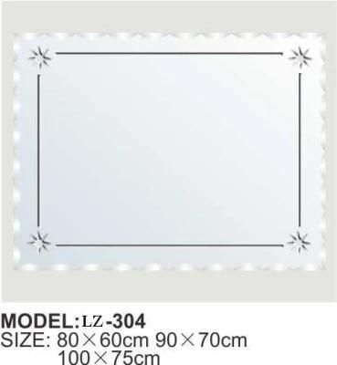 Decorative Wall Bathroom Mirror Pattern New Design Make up Mirror