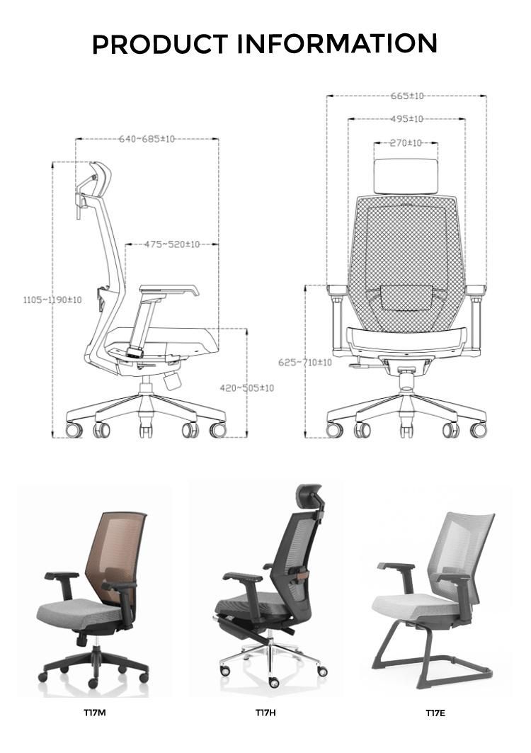 Office Furniture Manufacturer Modern Staff Swivel Mesh Office Chair