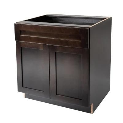 Home Furniture Espresso Shaker Style Kitchen Cabinets Factory Directly