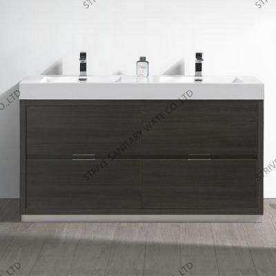48&quot; Wall Mounted Double Sink Bathroom Vanity Modern Bathroom Furniture