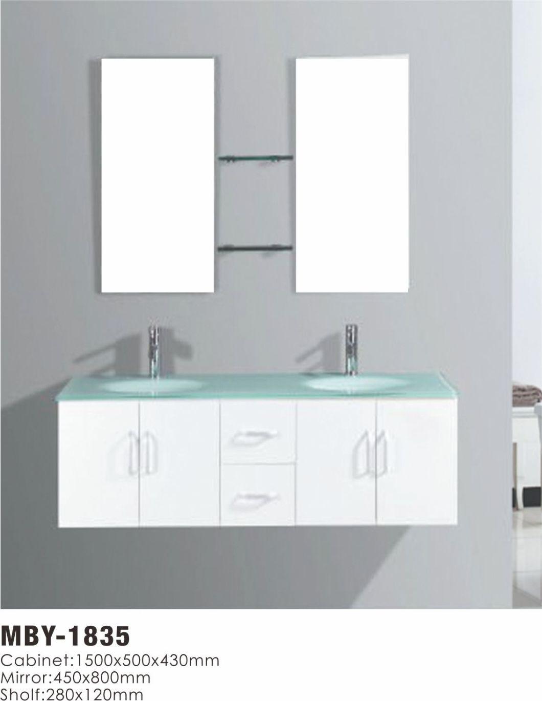 New Fashion Melamine Bathroom Vanity Cabinet with Mirror