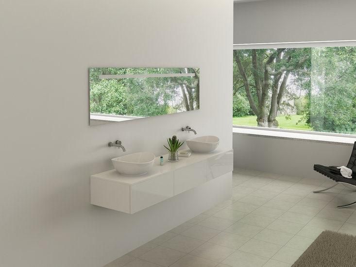 Modern Light Luxury Bathroom Cabinet Melamine Bathroom Vanity Cabinet with Mirror Ceramics Counter Top &Ceramics Basin