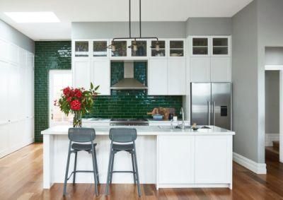 Custom Renovation French Design Joinery Mirror Display Cabinets Tall Cabinets Wine Bar Kitchen Island