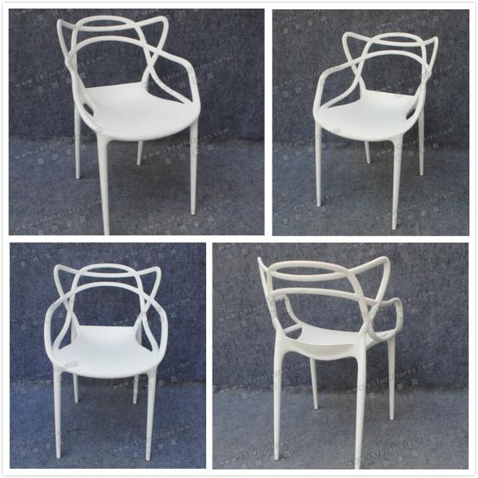 Dining Room Stackable Plastic Stool with Arm for Wedding in Korea (YC-P33-1)