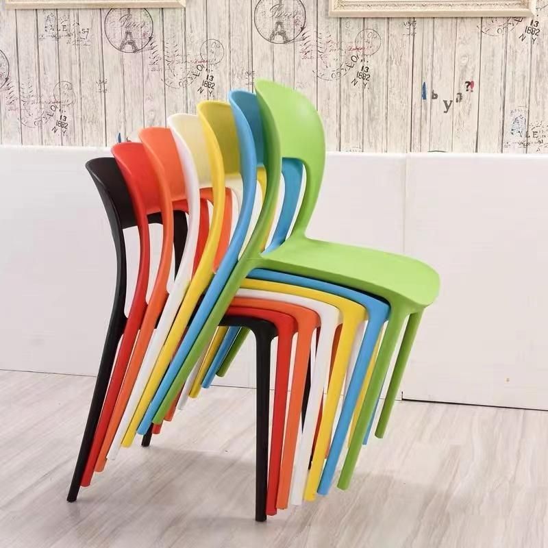 Colored PP Modern Cheap Wholesale Monoblock Seat Stackable Plastic Chair