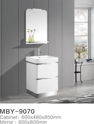 Floor Bathroom Cabinet with LED Mirror