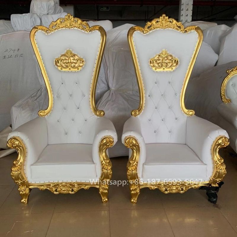 Wedding Bride and Groom King Throne Chair