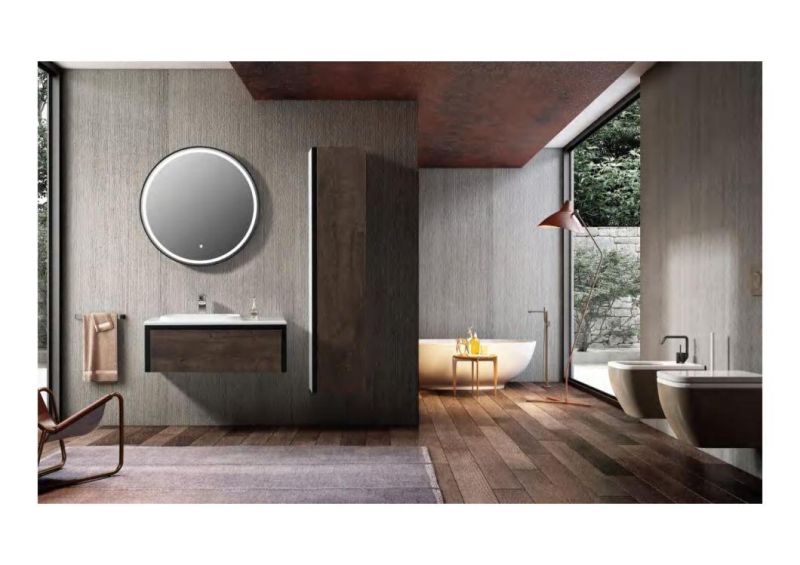 European Market MDF Free Paint Wooden Bathroom Furniture Talco 900