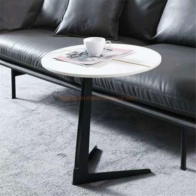 Hotel Room Conner Table Guest Table for Wedding Modern Rock Beam Top White Table