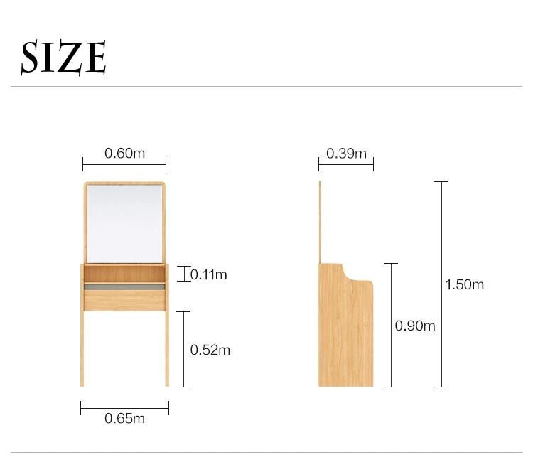 Dressing Table with Stool and Mirror Customized Factory Supply