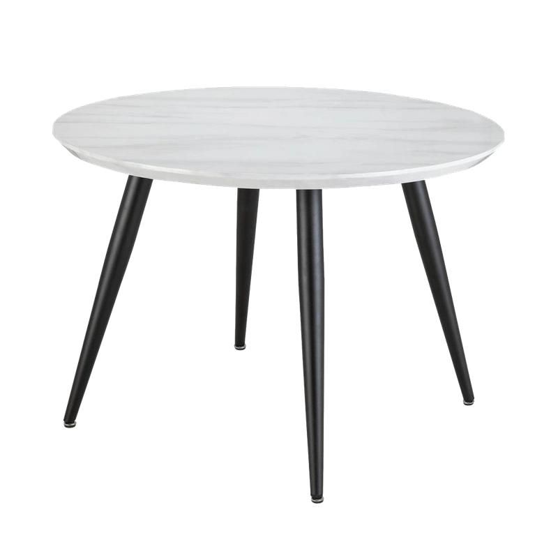 European Design Modern Metal Legs Contemporary Restaurant MDF Top Dining Table