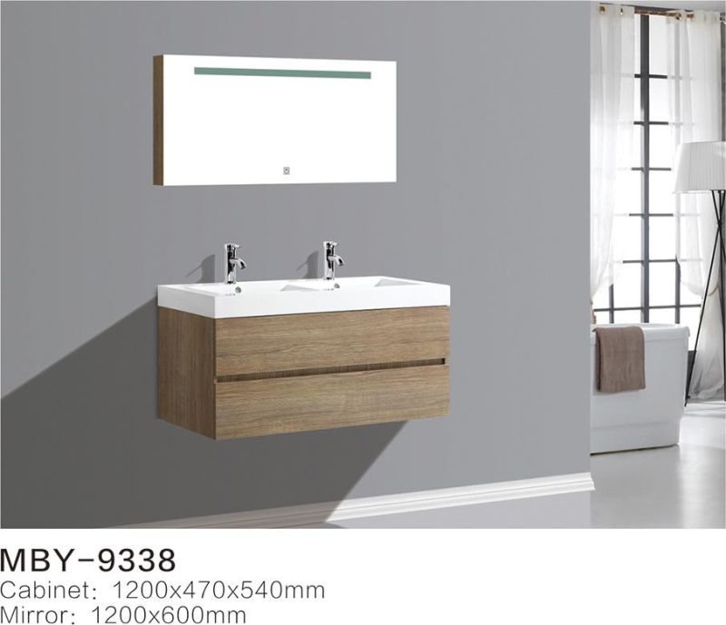 Modern Design Style Bathroom Cabinet with Ceramic Basin Bathroom Vanity