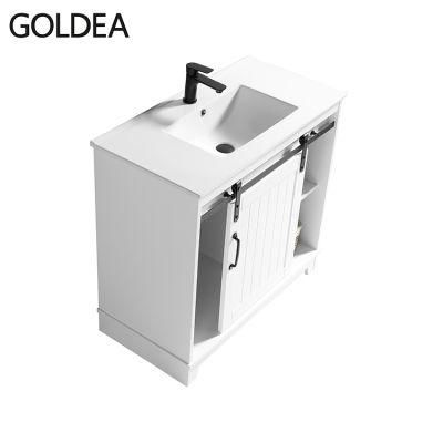 Goldea Modern Hangzhou Vanity Vanities Bathroom Mirror Cabinet Standing MDF with High Quality