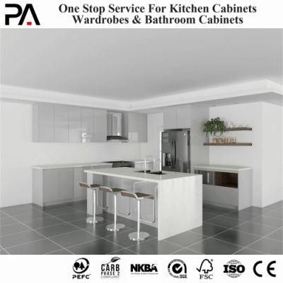 PA Price 2022 Luxury Modular White Glossy Polar Kitchen Mobile Modular Kitchen Cabinet Modern