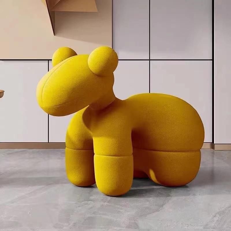 Creative Horse Shape Animal Chair Leisure Chair Designer Family Small Cartoon Children′s Chair