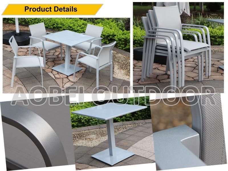 Customized Modern Garden Outdoor Patio Hotel Restaurant Cafe Bar Home Dining Chair Table Furniture Set