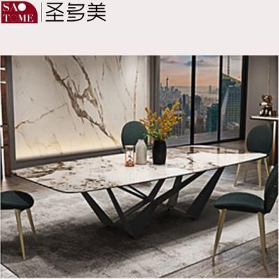 Modern Living Room Dining Room Rock Board Furniture Dining Table