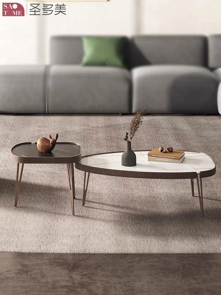 Stainless Steel Plated Coffee Table in Living Room Balcony