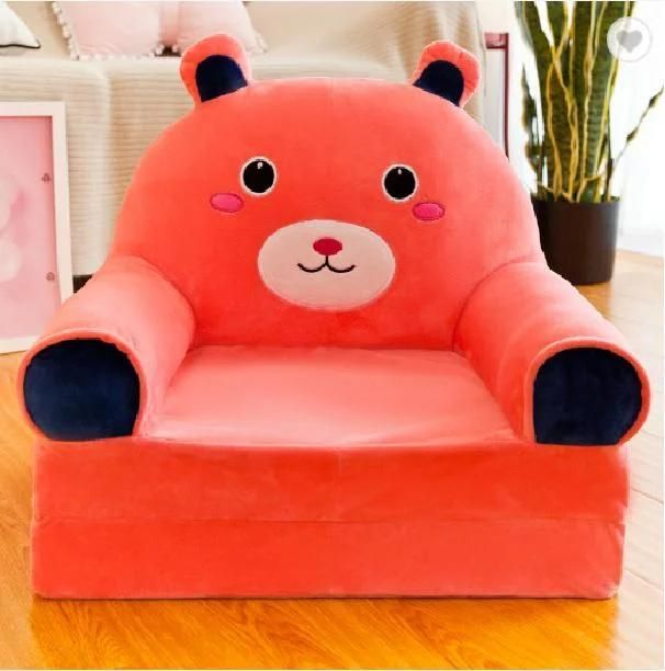 Wholesale Cute Children′s Baby Sofa Cartoon Animal Mini Baby Chair Lazy Seat Stool Birthday Gift Foldable Sofa Chair