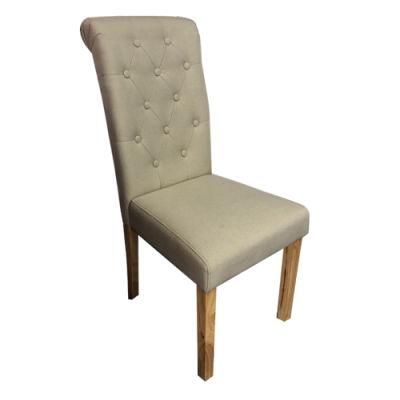 Popular High Back Wooden Legs Modern Dining Chair