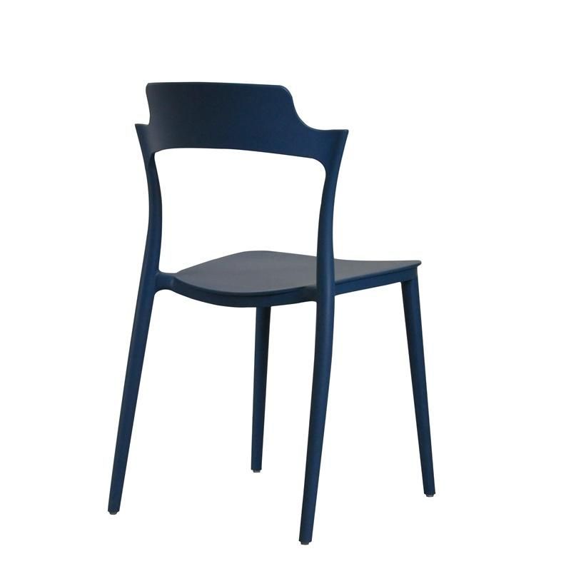 Wholesale High Quality Design Modern Dining Chair Cheap Restaurant Stackable Blue Plastic Chairs