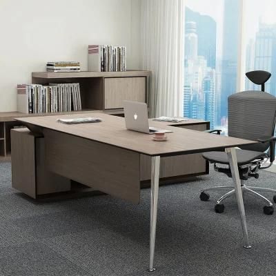 Modern Wooden Executive MDF Mirror Polishing Finish Table Computer Desk