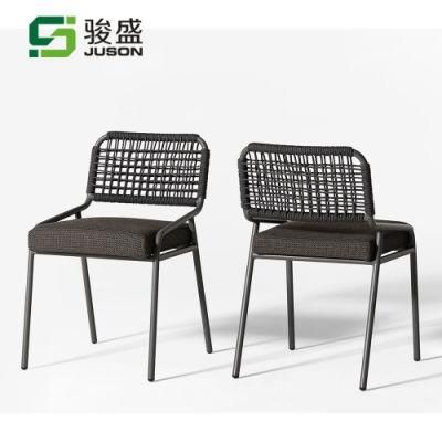 Hot Sale Hotel Furniture Living Room Dining Set Modern Outdoor Rattan Chair Patio Wicker Dining Chair Garden Set Table and Chair