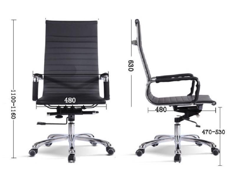 Ergonomic Black Leather Office Chair/Modern Computer Office Furniture Swivel Chairs