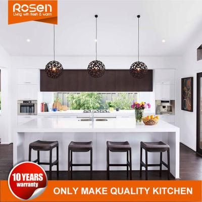 Modern Luxury High End Durable MDF Walnut Wood Veneer Kitchen Cabinet